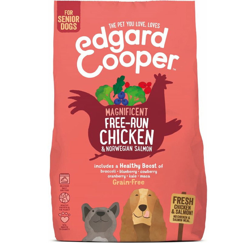 Edgard & Cooper Senior Verse Scharrelkip / Noorse Zalm Graanvrij