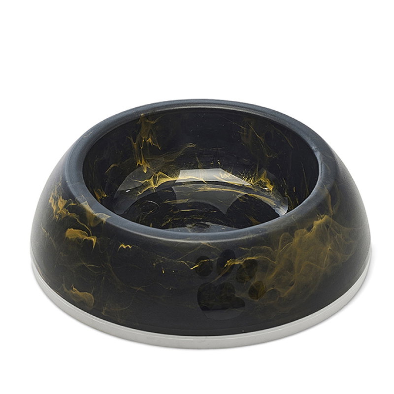 Savic Voerbak Delice 1 Marble Zwart / Goud