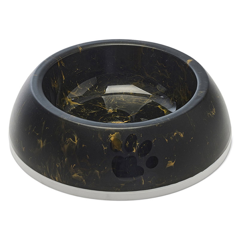 Savic Voerbak Delice 3 Marble Zwart / Goud
