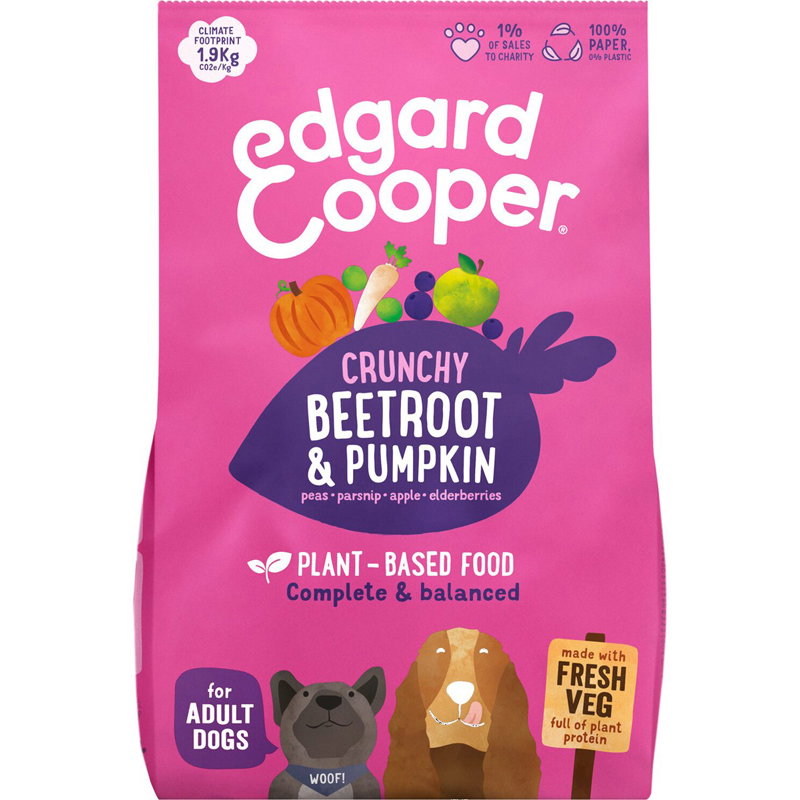 Edgard & Cooper Hond Adult Plantaardig Rode Biet / Pompoen 7kg