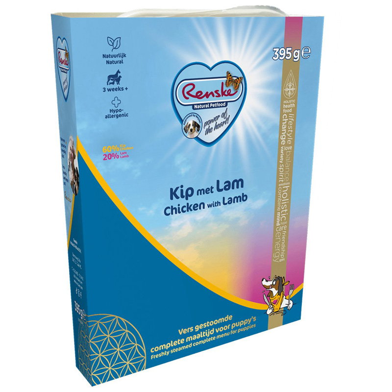 Renske Vers Vlees Puppy Kip / Lam 10x395gr