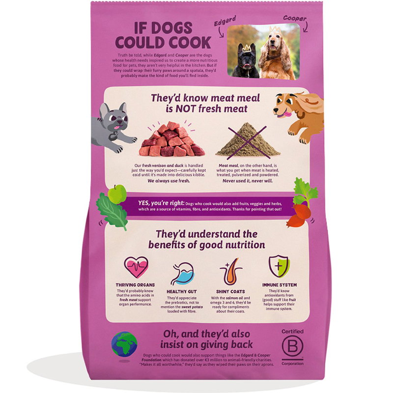 Edgard & Cooper Adult Verse Hert / Scharreleend Graanvrij