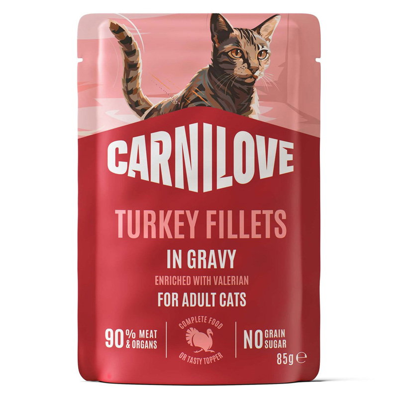 Carnilove Pouch Turkey / Valerian In Gravy 24x85gr