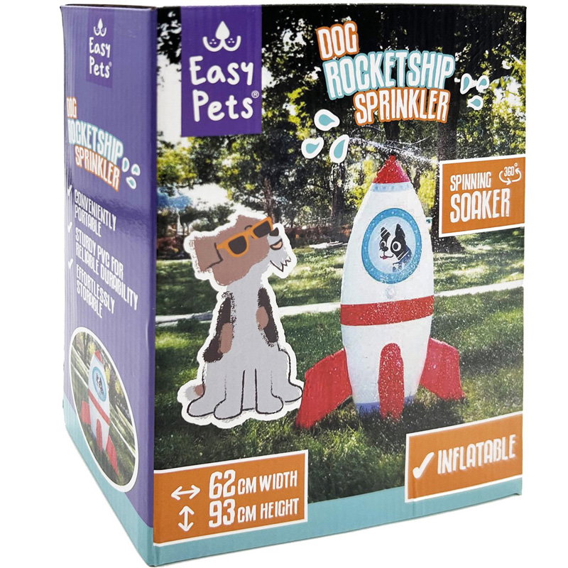 Easypets Summer Rocketship Sprinkler