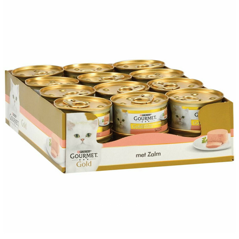 Gourmet Gold Fijne Mousse Zalm 24x85gr