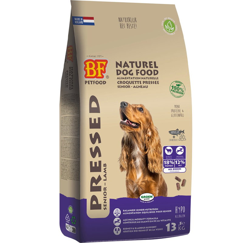 Bf Petfood Geperst Senior Lam 13,5kg