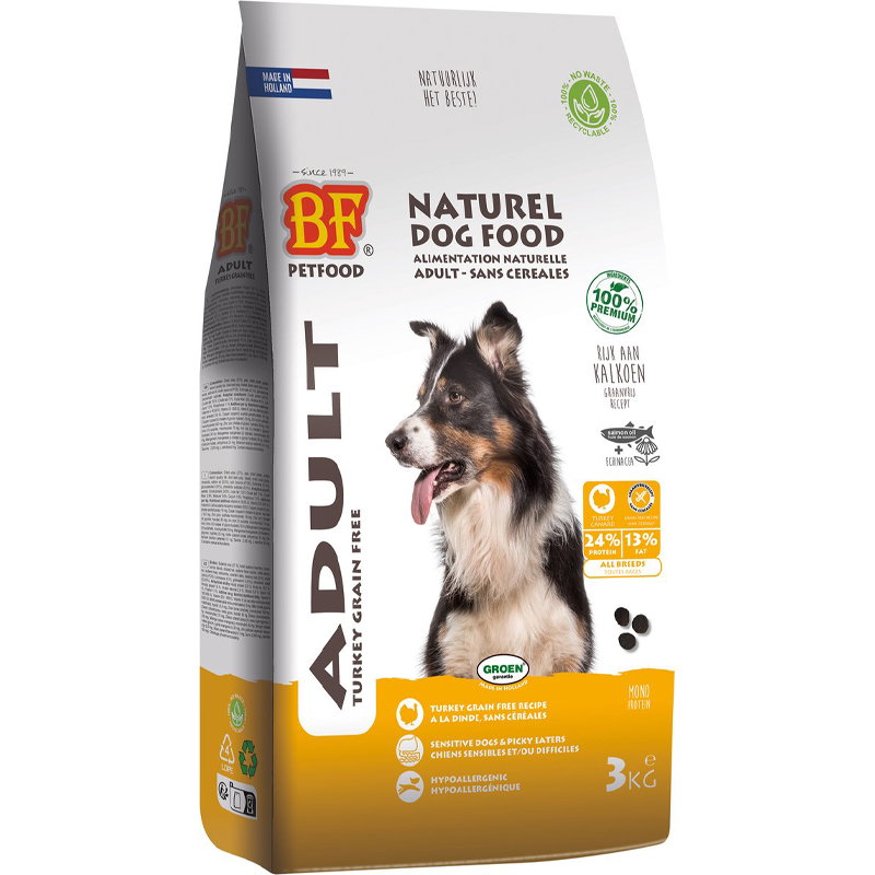Bf Petfood Adult Kalkoen Graanvrij 3kg