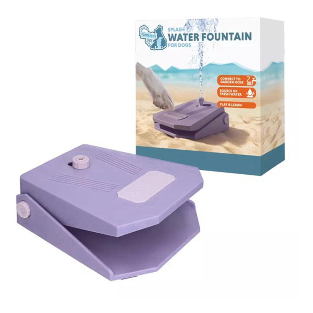 Coolpets Splash Water Fountain Lila