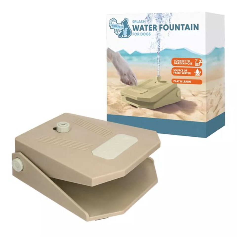 Coolpets Splash Water Fountain Beige