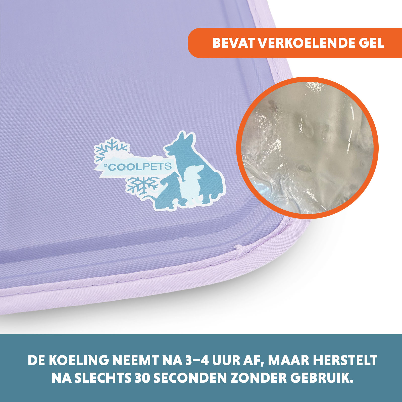 Coolpets Gel Cooling Mat Lila S