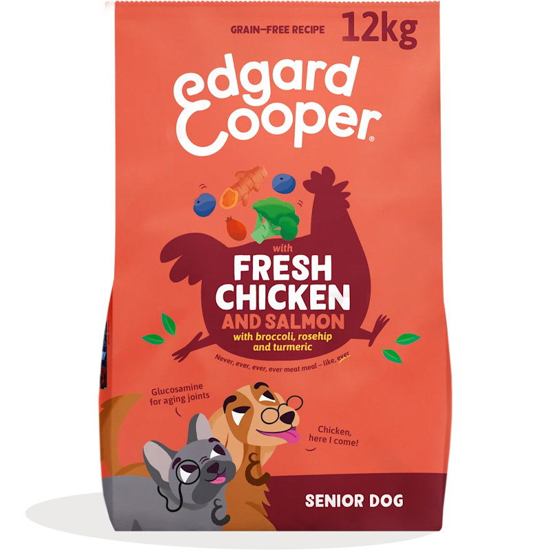 Edgard & Cooper Senior Verse Scharrelkip / Noorse Zalm Graanvrij