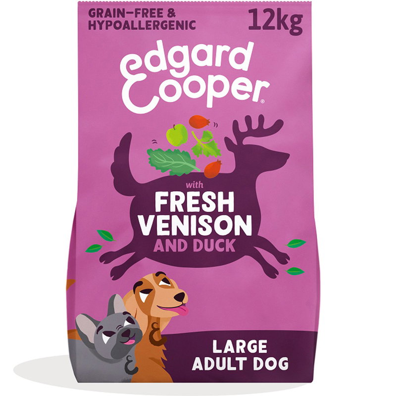 Edgard & Cooper Adult Verse Hert / Scharreleend Graanvrij