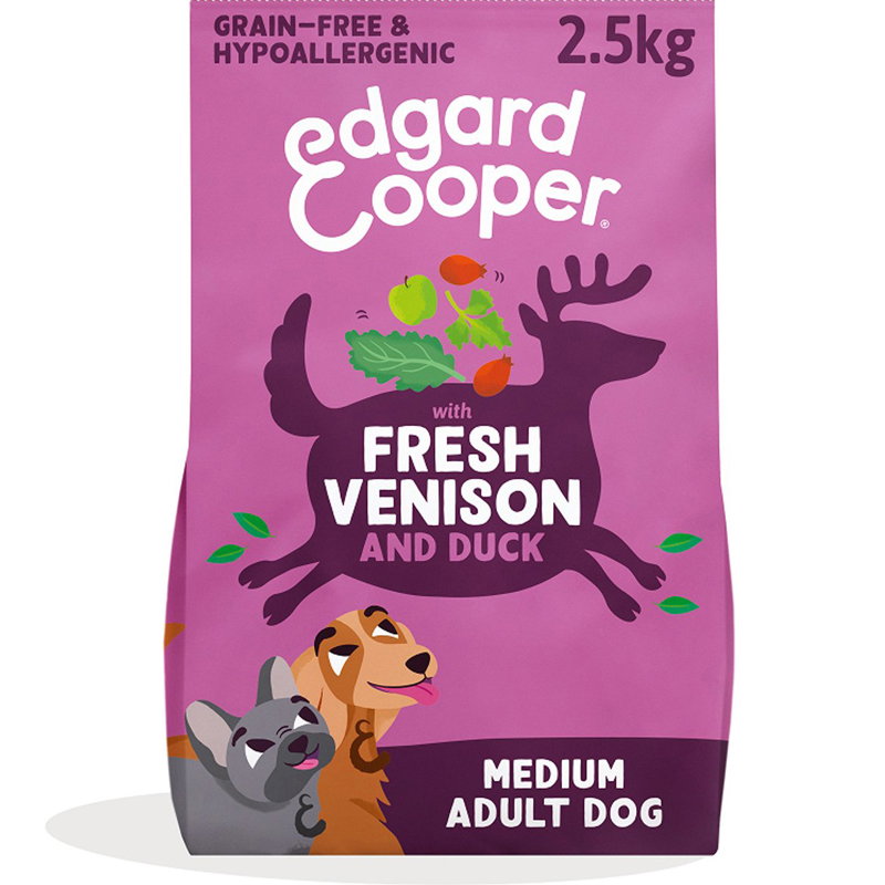 Edgard & Cooper Adult Verse Hert / Scharreleend Graanvrij
