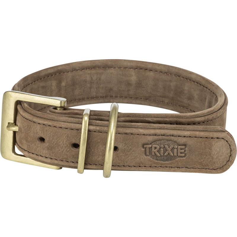 Trixie Halsband Hond Pure Leer Bruin