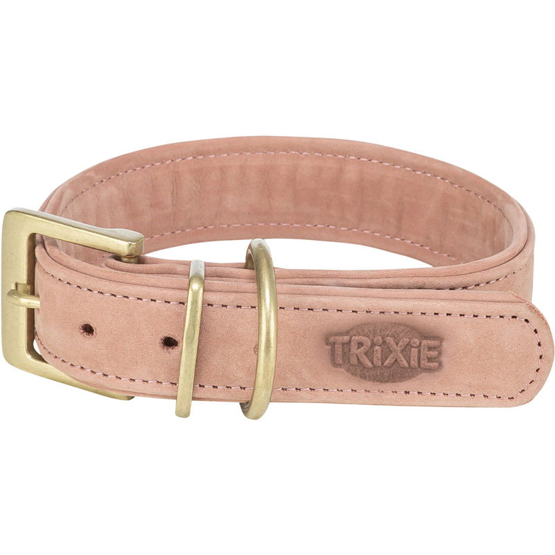 Trixie Halsband Hond Pure Leer Roze