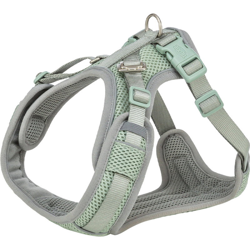 Trixie Hondentuig Premium Flexmesh Brede Borst Saliegroen