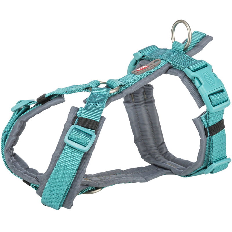 Trixie Hondentuig Premium Trekking Aqua Blauw / Grafiet Grijs