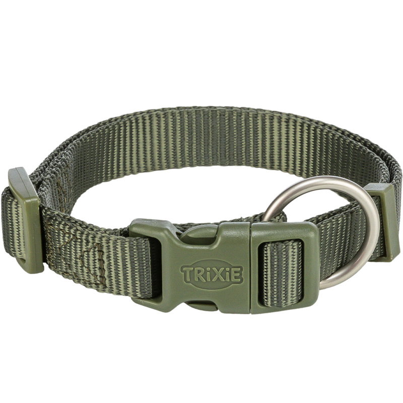 Trixie Halsband Hond Premium Olijfgroen