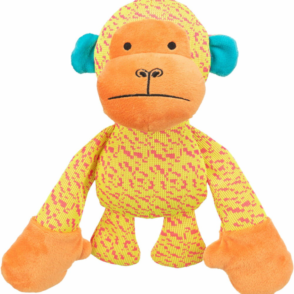 Trixie Aap Stof Geel / Oranje