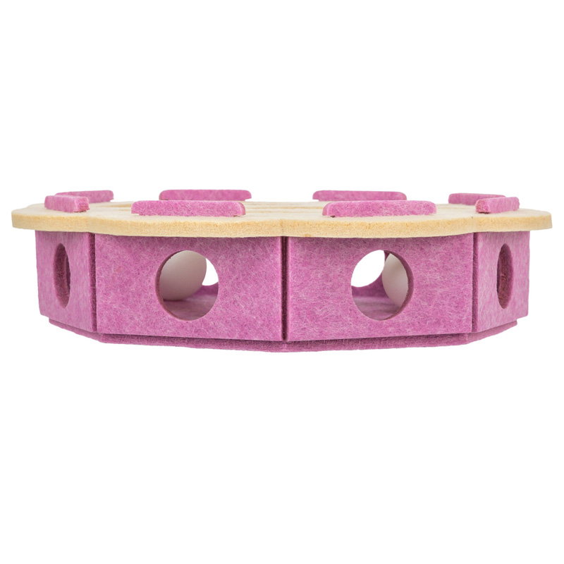 Trixie Hole'n'roll Bloem Vilt Roze / Beige 30X30X7,5 Cm