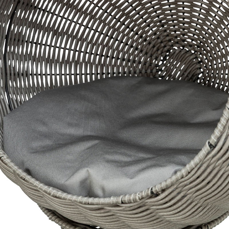 Trixie Kattenmand Amalia Rond Polyrattan Grijs