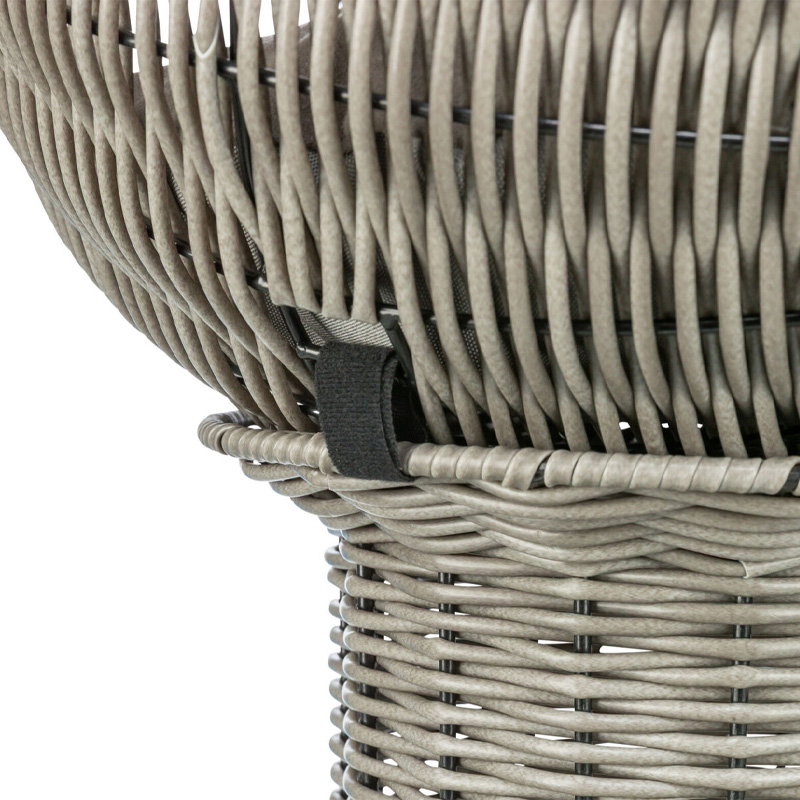 Trixie Kattenmand Amalia Rond Polyrattan Grijs