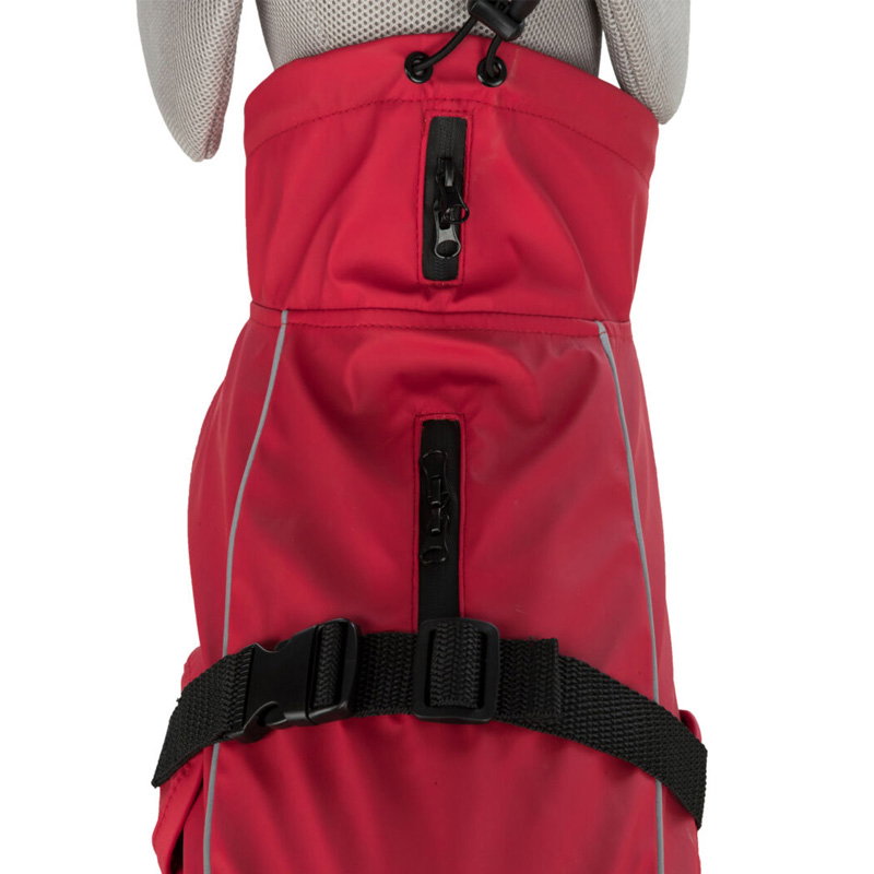 Trixie Regenjas Hond Vimy Rood