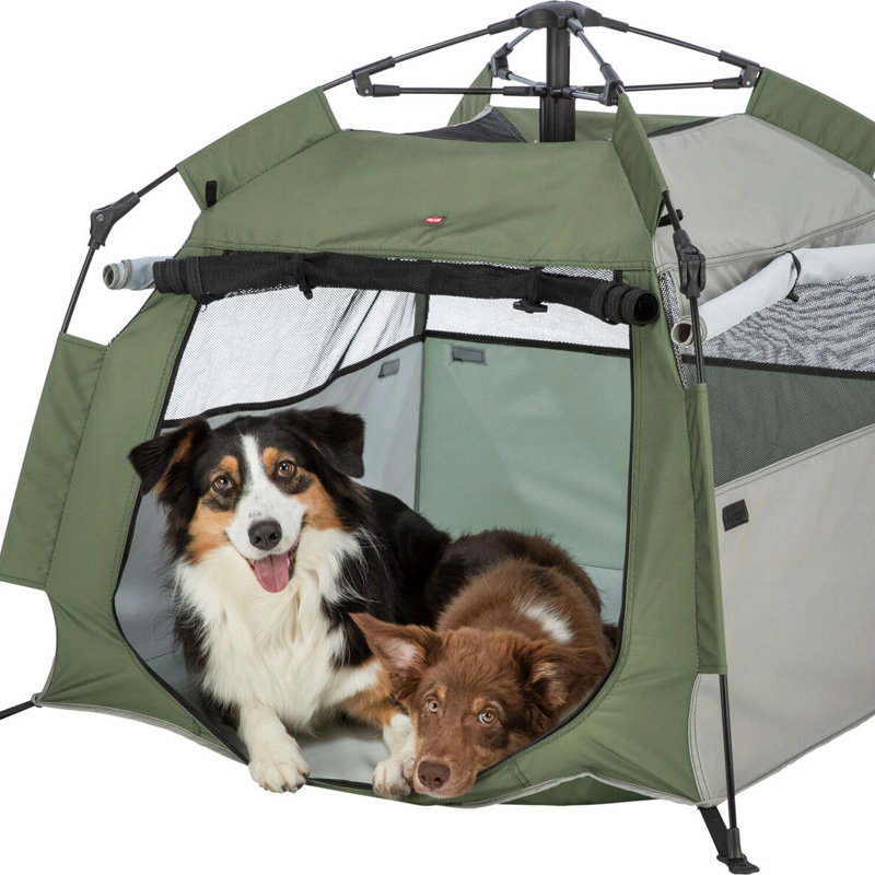 Trixie Hondentent Pop-Up Olijfgroen / Beige