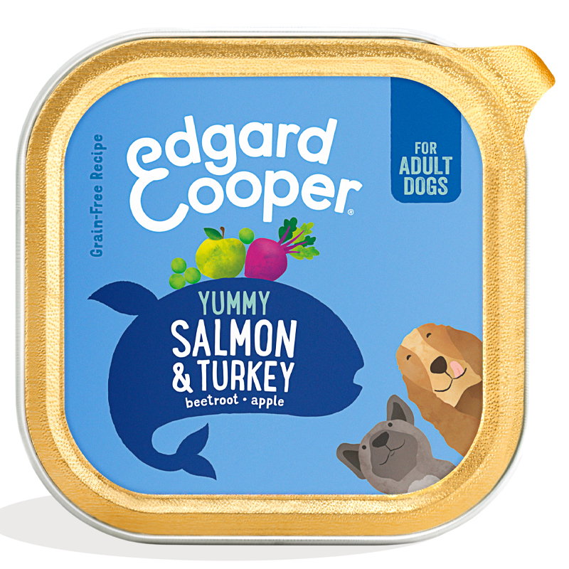 Edgard & Cooper Kuipje Zalm / Kalkoen Graanvrij 11x150gr