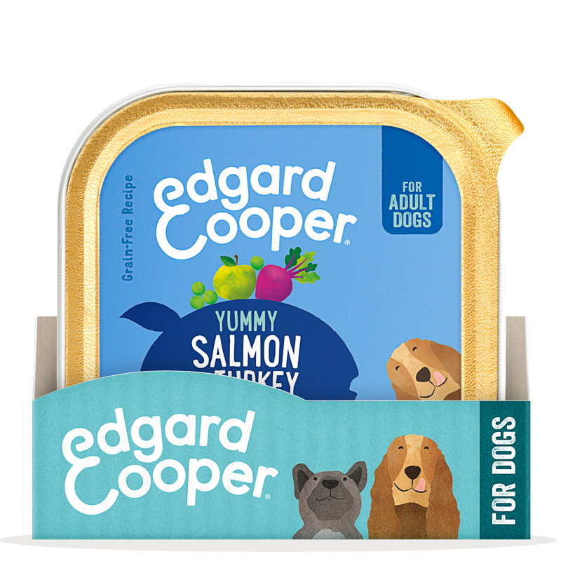 Edgard & Cooper Kuipje Zalm / Kalkoen Graanvrij 11x150gr