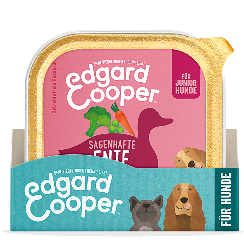 Edgard & Cooper Puppy Eend / Kip Kuipje Graanvrij 11x150gr