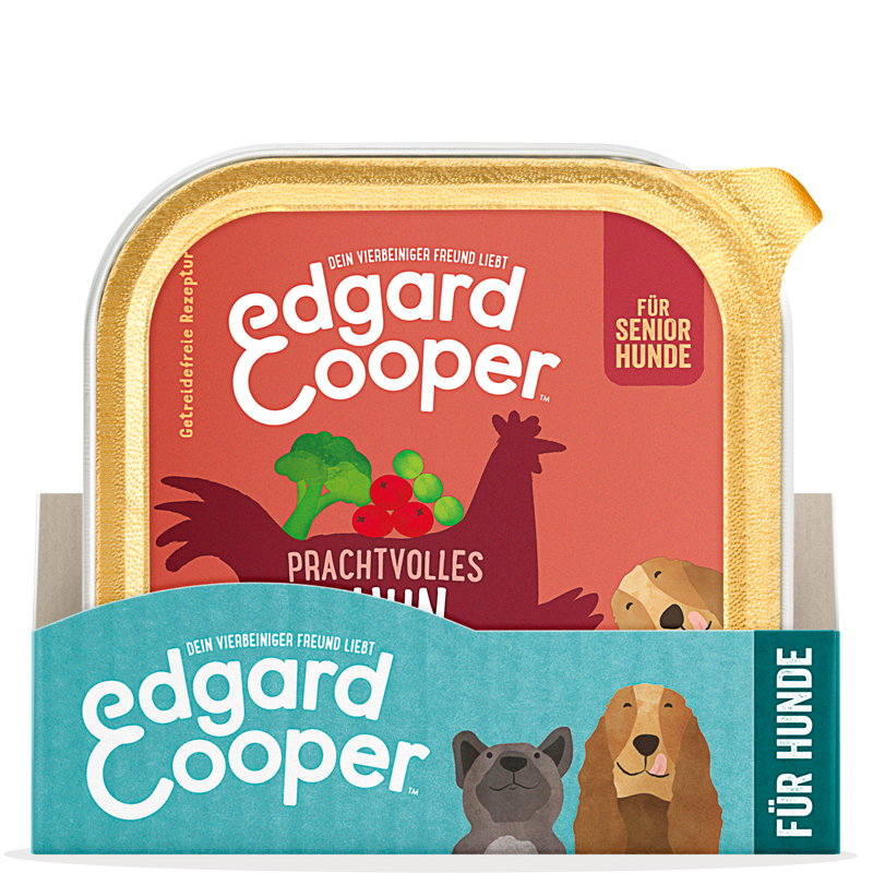 Edgard & Cooper Senior Kip / Zalm Kuipje Graanvrij 11x150gr