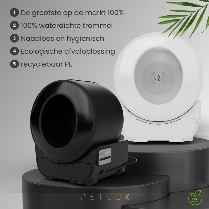 Petlux V3 Automatische Kattenbak Zwart