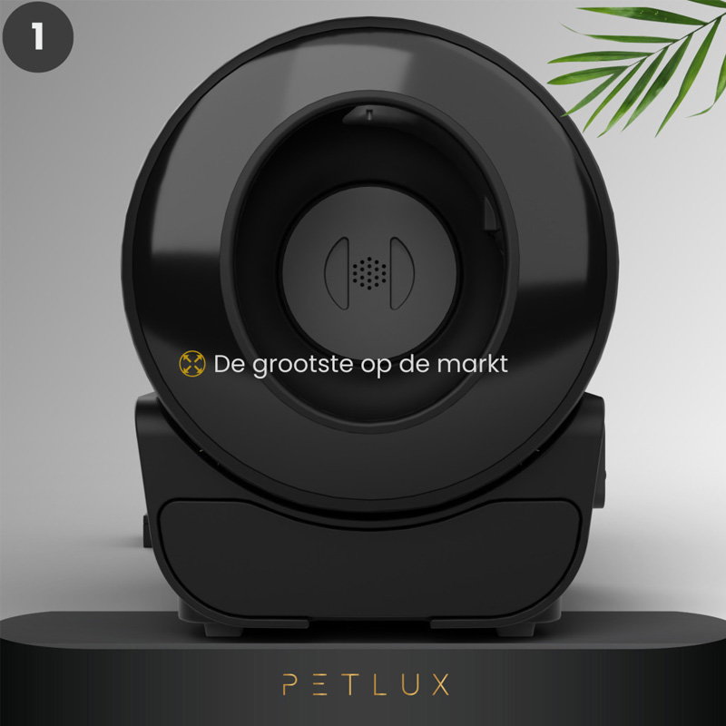 Petlux V3 Automatische Kattenbak Zwart