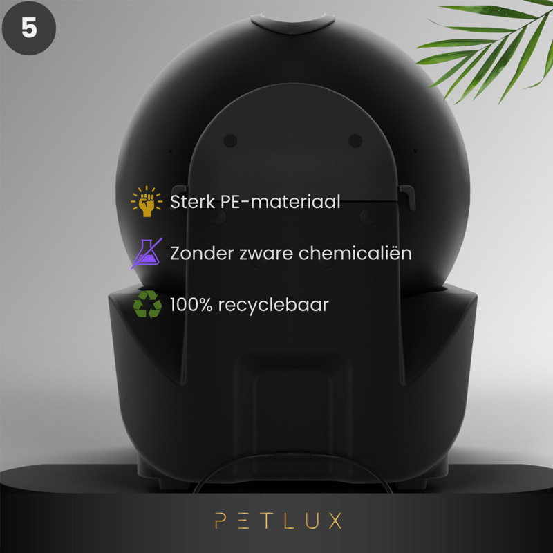 Petlux V3 Automatische Kattenbak Zwart