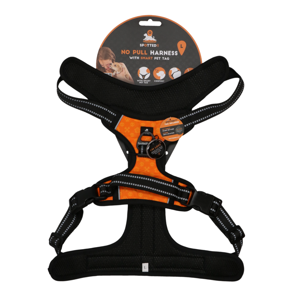 Spotted! Pro No Pull Harnas Oranje L