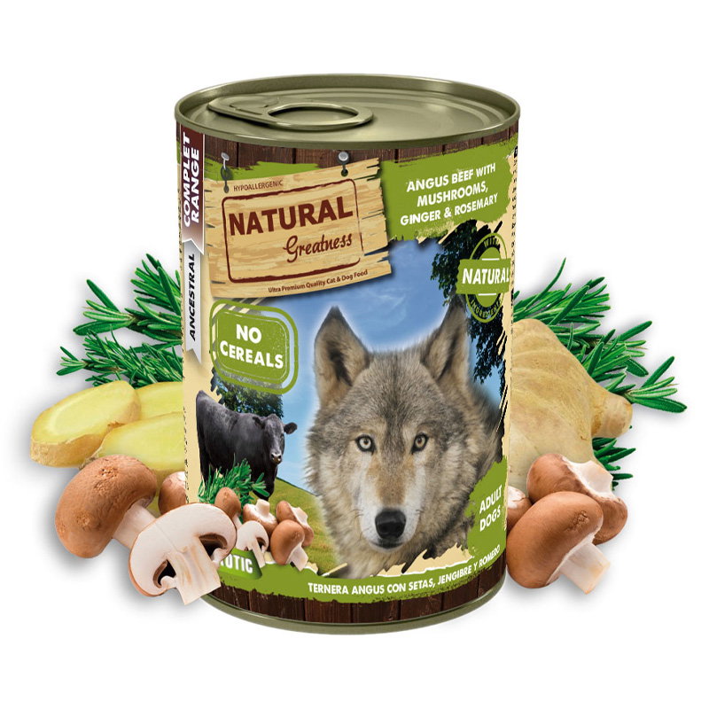 Natural Greatness Angus Beef / Mushrooms / Ginger / Rosemary 400gr