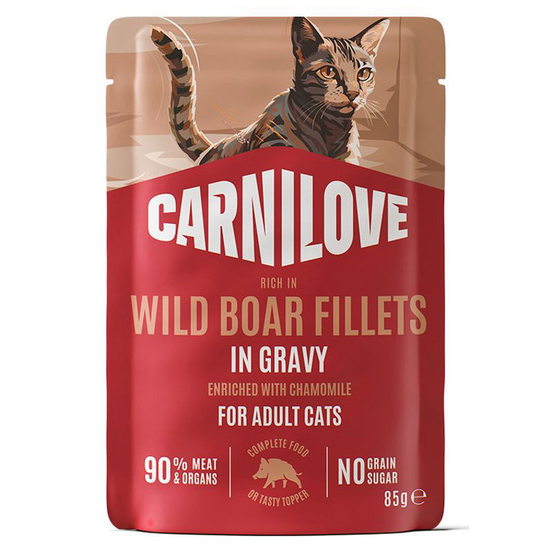 Carnilove Pouch Wild Boar 24x85gr