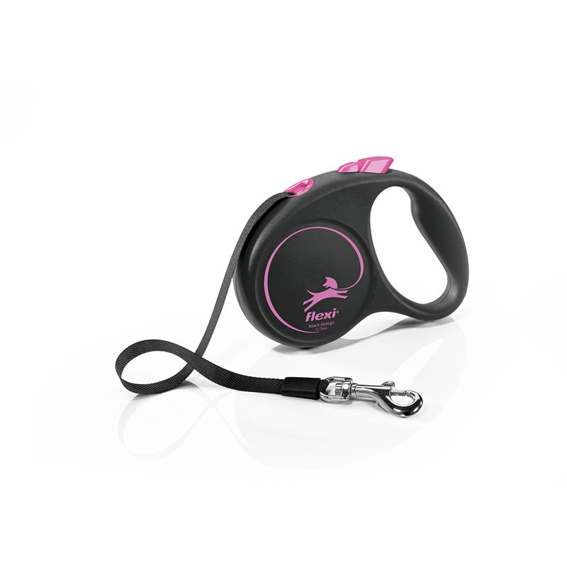 Flexi Rollijn Black Design Tape Roze