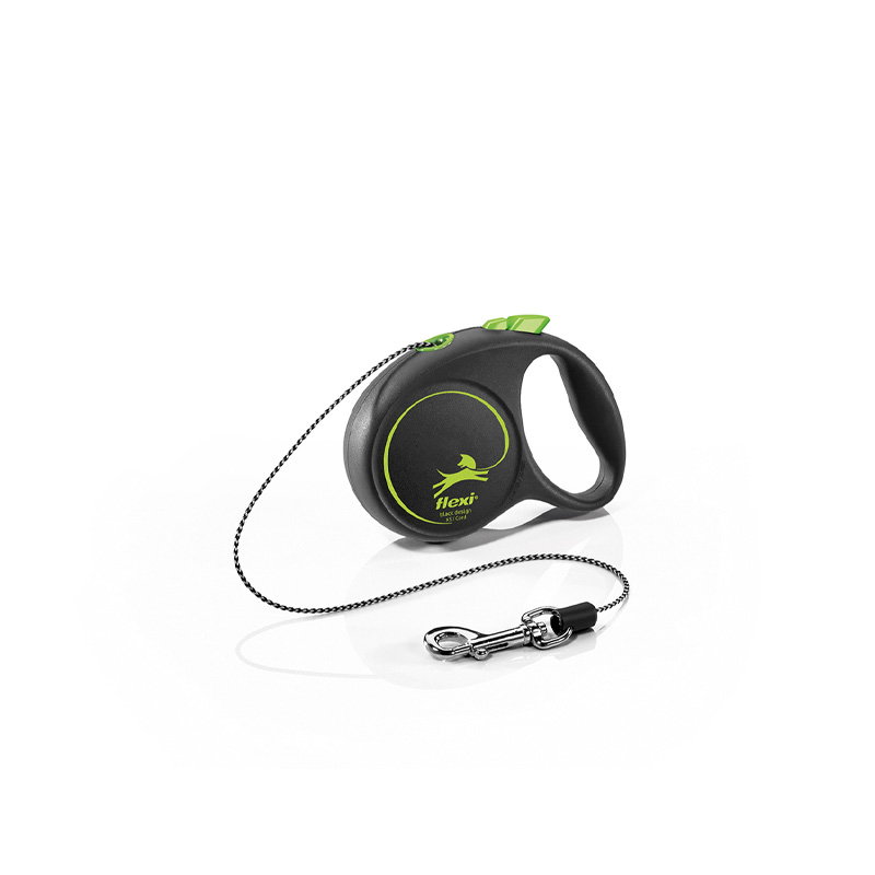 Flexi Rollijn Black Design Cord Groen