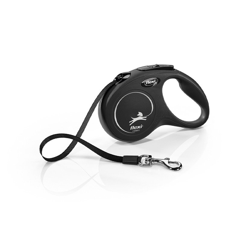 Flexi Rollijn Classic Tape Zwart