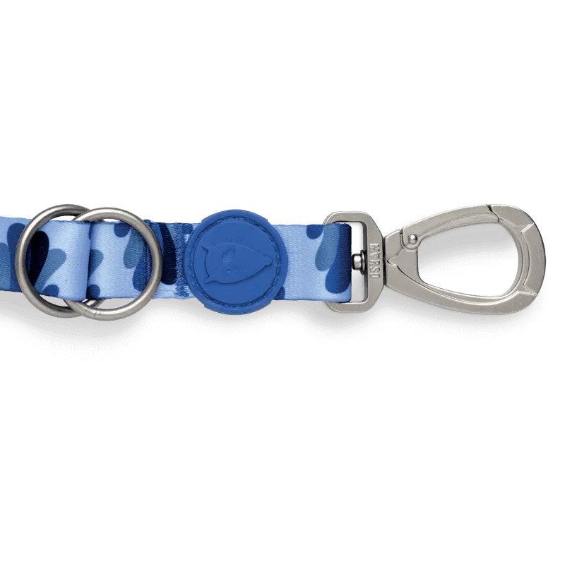 Morso Hondenriem Verstelbaar Gerecycled Splash Blauw