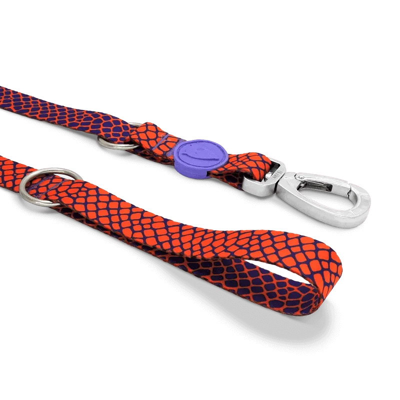 Morso Hondenriem Verstelbaar Gerecycled Urban Lizard Rood