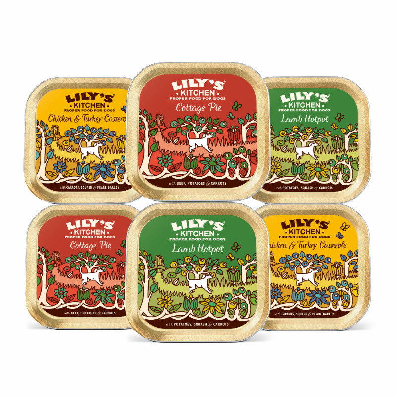 Lily's Kitchen Dog Adult Classic Dinners Tray Multipack 6x150gr
