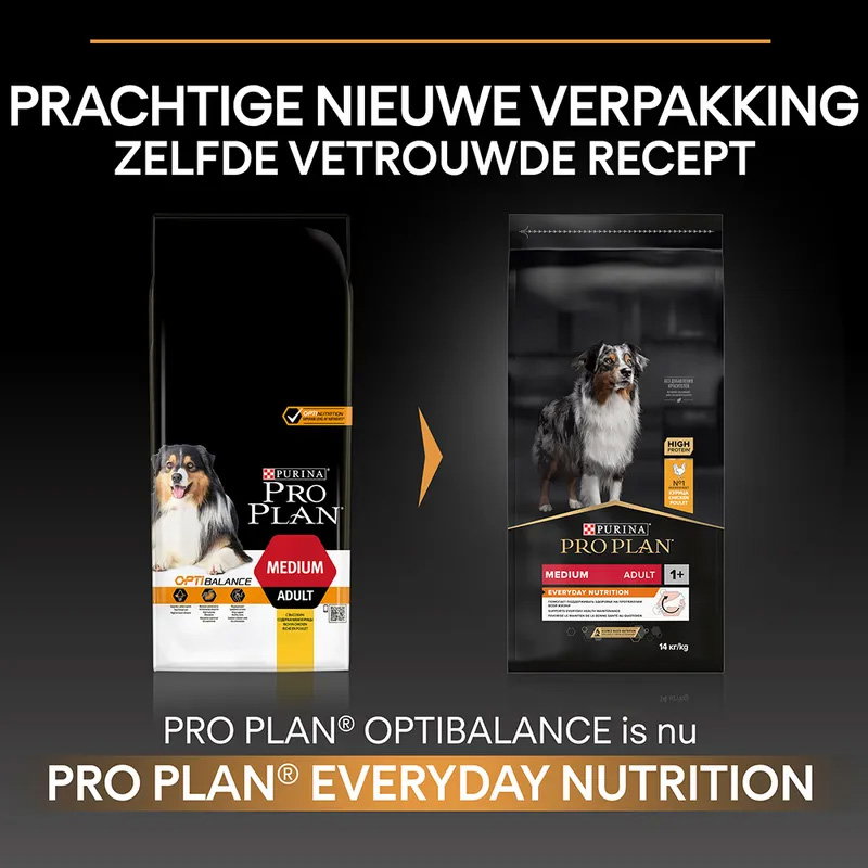 Pro Plan Dog Adult Medium Kip / Rijst 14kg