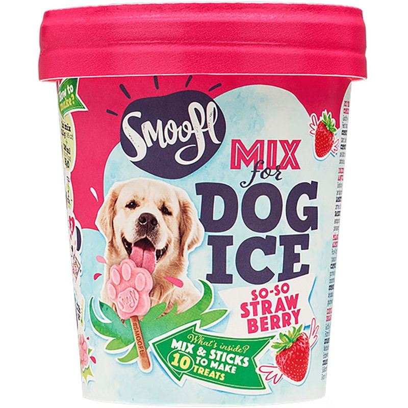 Smoofl Ijsmix Voor Honden Aardbei