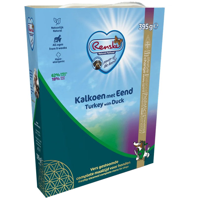 Renske Vers Vlees Kalkoen/Eend 10x395gr