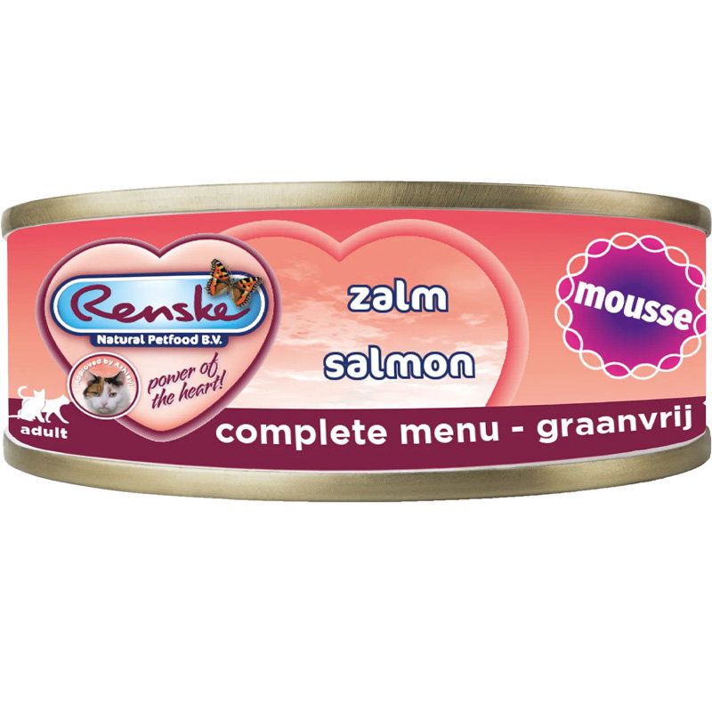 Renske Kat Vers Bereid Mousse Zalm Graanvrij 24x70gr