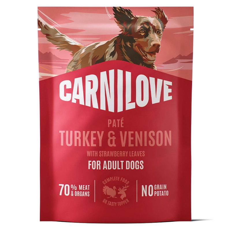 Carnilove Pouch Turkey / Venison / Strawberry Leaves 12x300gr
