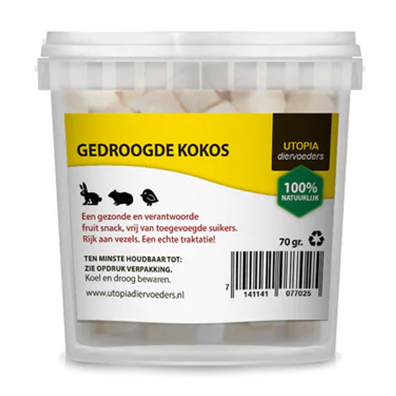 Utopia Gedroogde Kokos 70 Gr